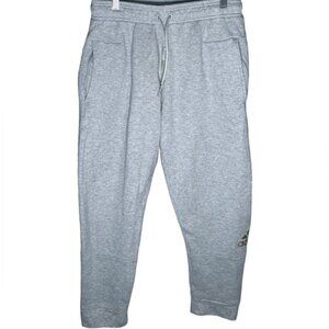 Adidas Medium Sweatpants Joggers Athletic Comfy Pants Grey Logo Pockets Gym Pant